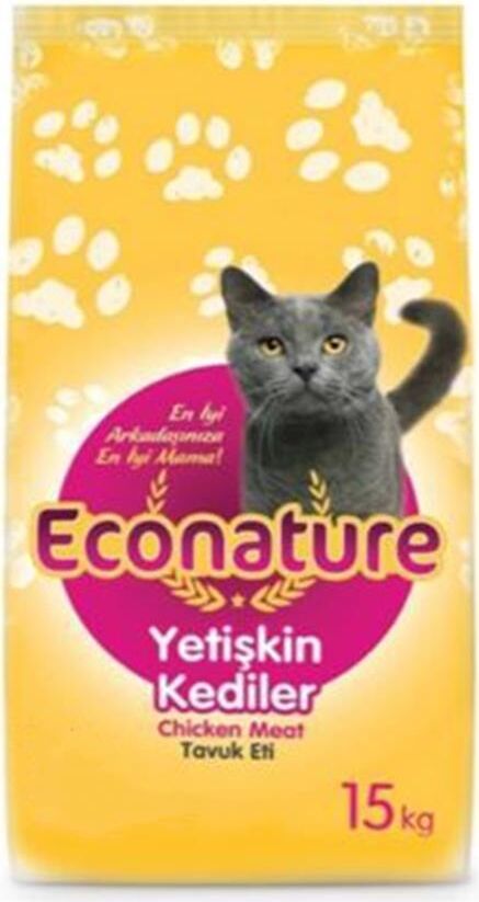 Econature Tavuklu Yetişkin Kedi Maması 15 kg