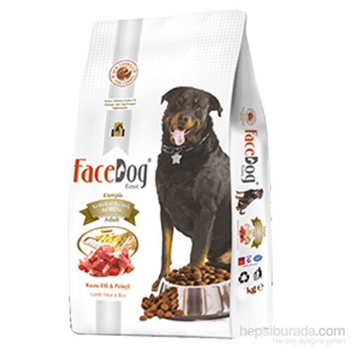 Face Dog Basic Kuzu Etli Yetişkin Köpek Maması 15 Kg