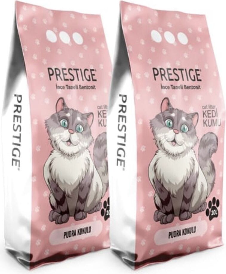 Prestige Pudra Kokulu Doğal Kedi Kumu 10ltx2 Adet