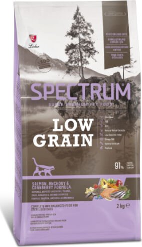 Spectrum Kısırlaştırılmış Kedi Maması Somonlu ve Yaban Mersinli 2 kg Ekonomik Karışık Tat