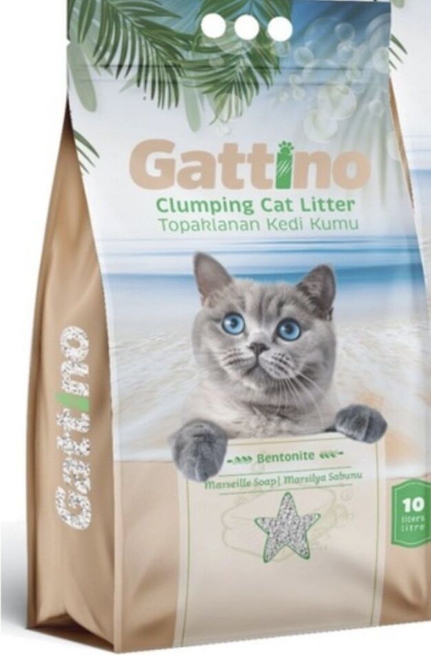 Gattıno Marsılya Sabun Kokulu Topaklaşan Kedi Kumu 10L