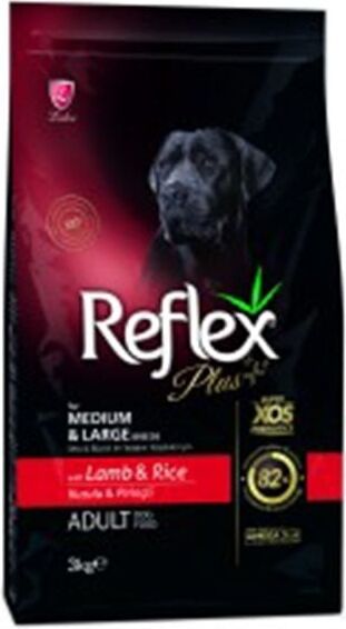 Reflex Plus Orta Ve Büyük Irk Köpekler İçin Kuzu Etli Köpek Maması 3 Kg