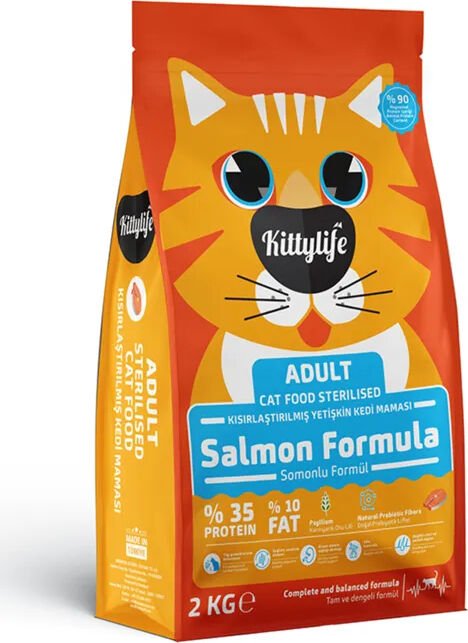 Kittylife Cat Sterilised Salmon 2 kg Kedi Maması