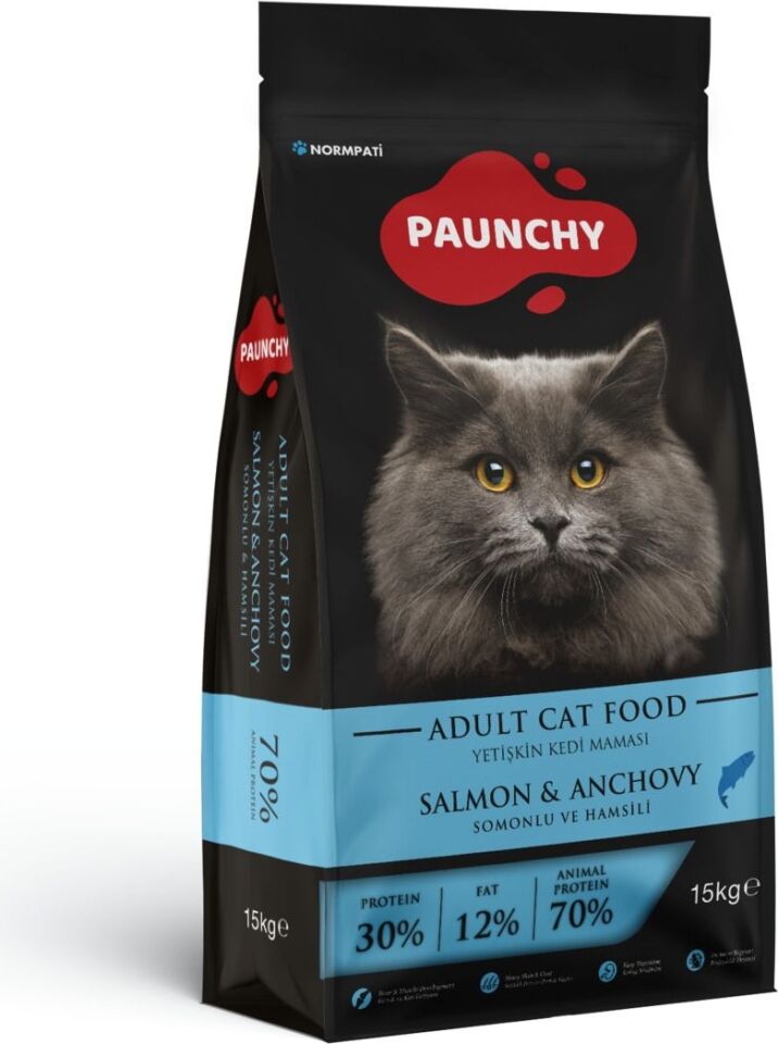 Paunchy Somonlu Yetişkin Kedi Maması 15 kg