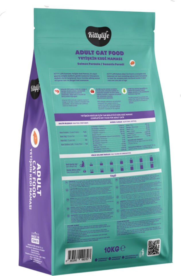 Kittylife Somonlu Yetişkin Kedi Maması