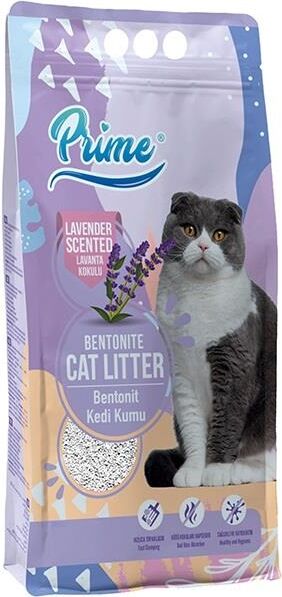 Prime Bentonit Lavanta Kokulu Topaklaşan Ince Kedi Kumu 5 Lt