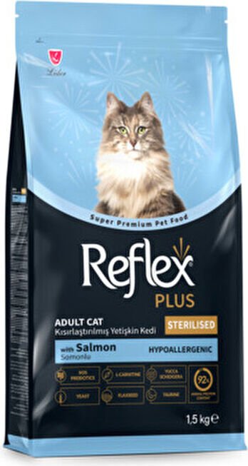 Reflex Plus Somonlu Kısırlaştırılmış Kedi Maması Ekonomik 1.5 Kg Yetişkin Kediler İçin