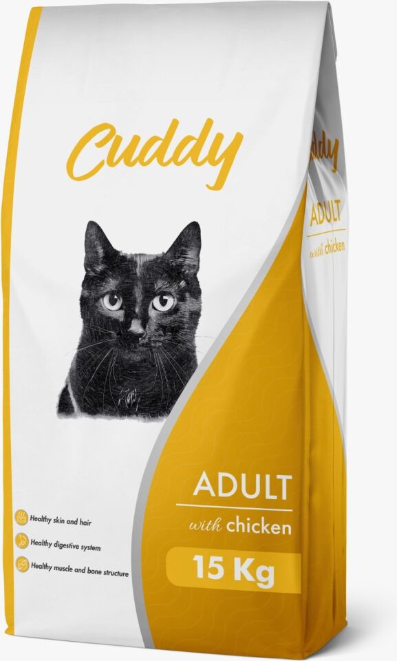 Cuddy Yetişkin Kedi Maması Tavuklu 15 kg