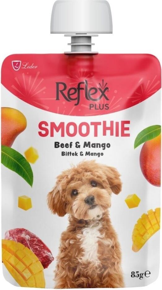 Reflex Plus Smoothie Biftekli ve Mangolu Likit Köpek Ödülü 85 gr