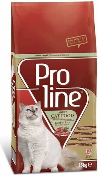 Proline Cat Lamb & Rice Kuzu Etli & Pirinçli Yetişkin Kedi Maması 15 Kg + 1,5 Kg Hediyeli