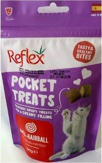 Reflex Pocket Treats Anti Hairball 60 Gram Kedi Ödülü