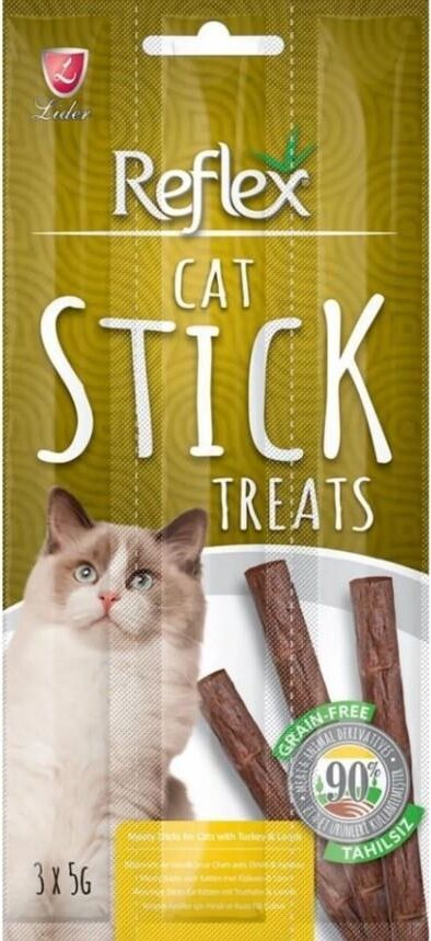 Reflex Kedi Ödül Sticks Hindi & Kuzu 3x5 gr