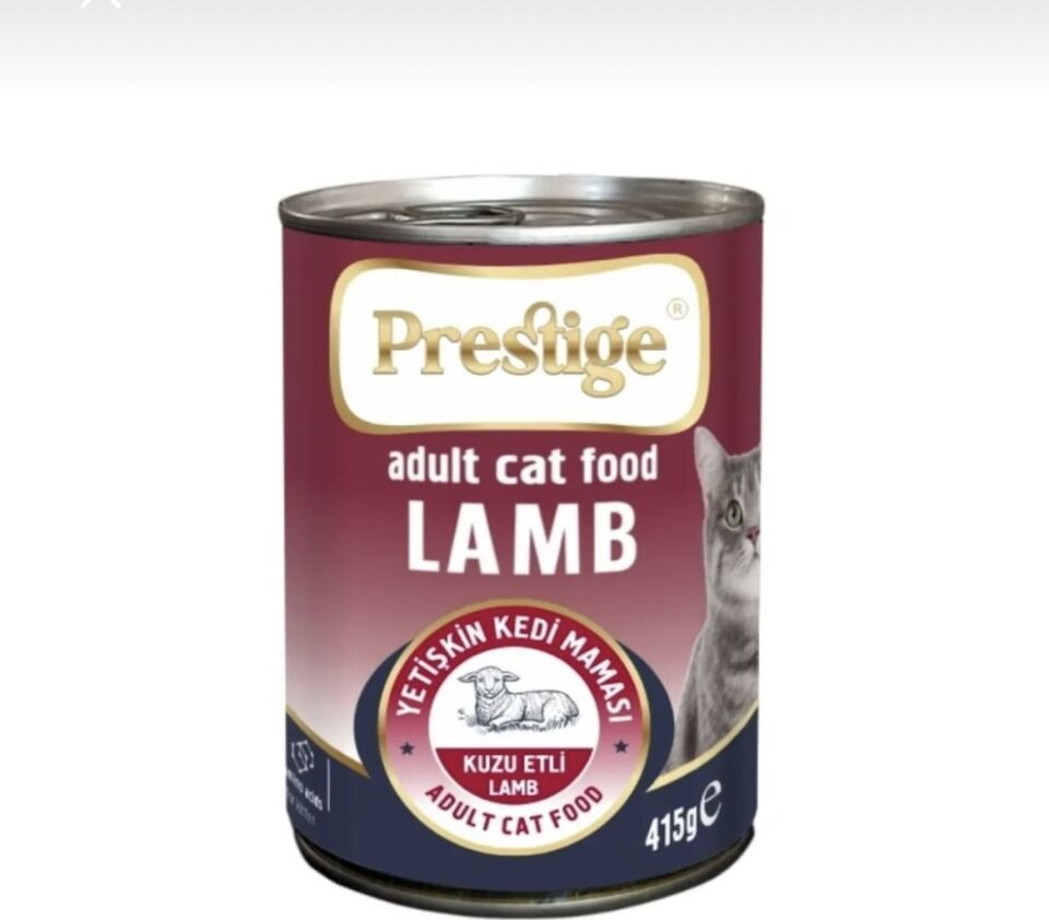 Prestıge Adult Cat Food Lamb 12 Adet 415 G