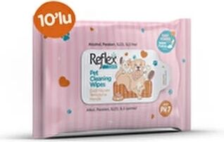 Reflex Temizleme Mendili Doğal İçeriklerle Hassas Ciltler İçin 10'lu Paket