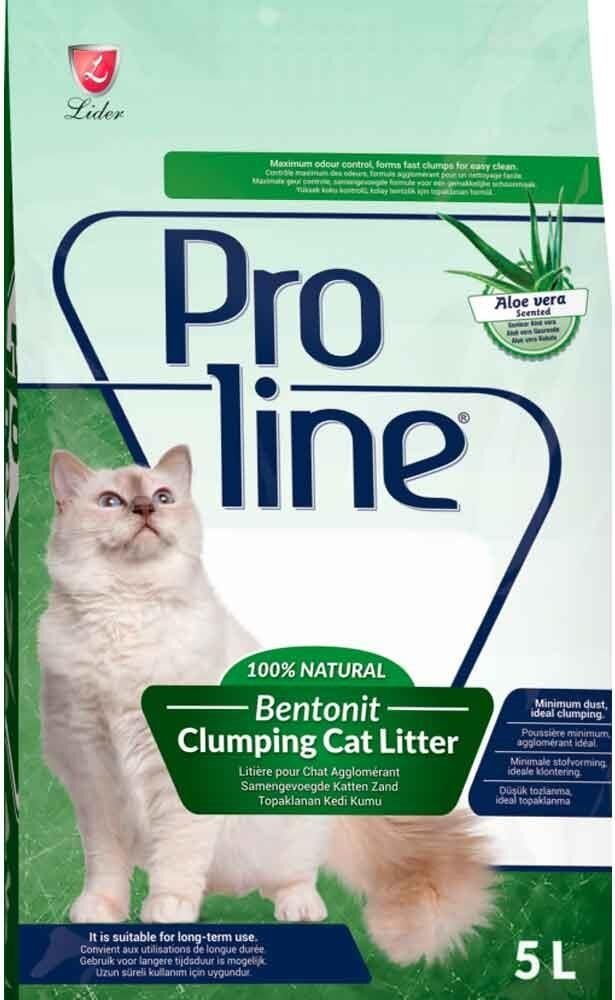 Pro Line Proline Topaklanan Ince Aloe Veralı Kedi Kumu 5lt