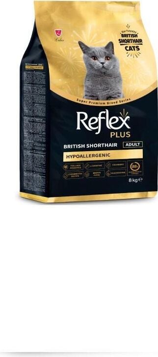 Reflex Plus British Shorthair Yetişkin Kedi Maması 8 kg