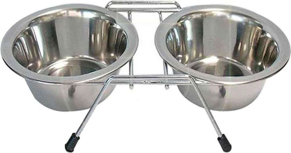 Ankur Ddwf2Bcp 1Pt Ayaklı İkili Krom Mama Kabı