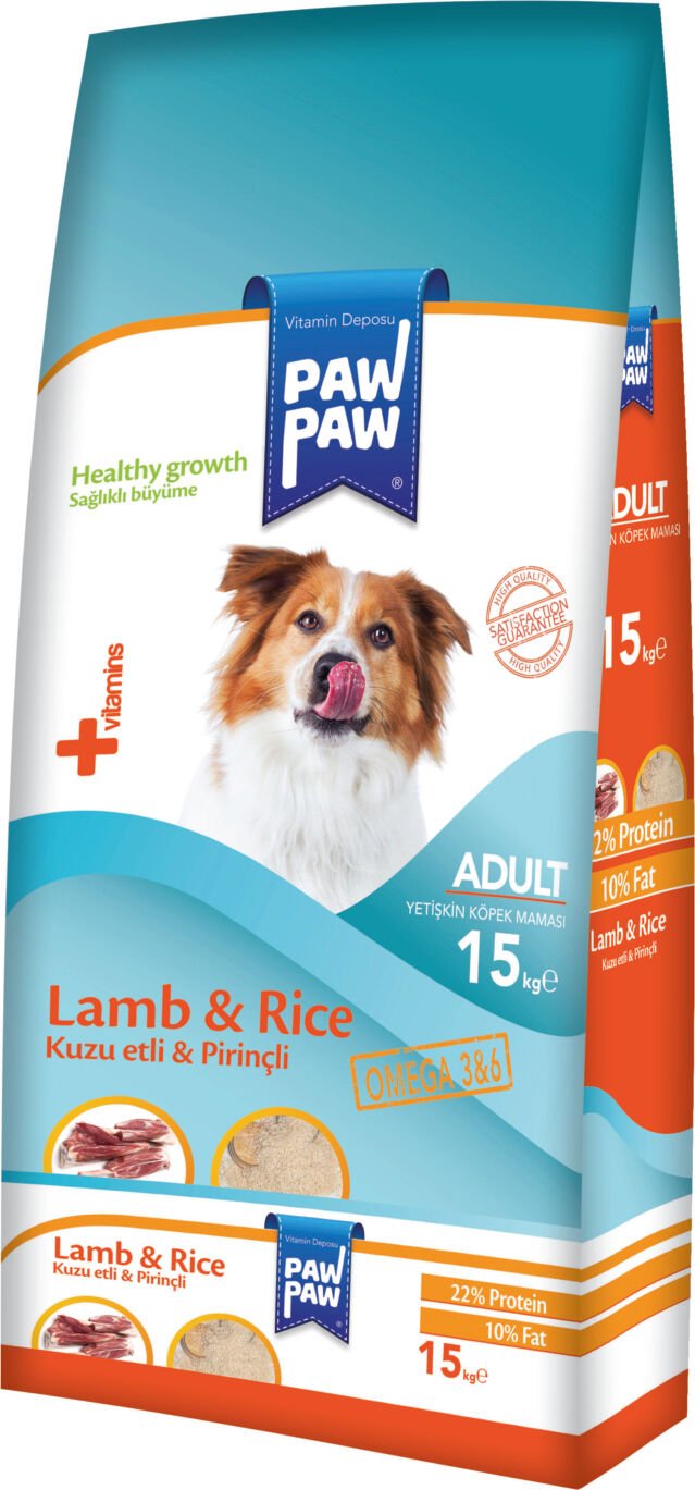Pawpaw Erişkin Kuzu & Pirinç Köpek Maması 15Kg