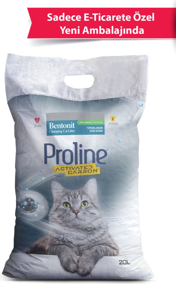 Pro Line Aktif Karbonlu Topaklanan Kedi Kumu 20LT