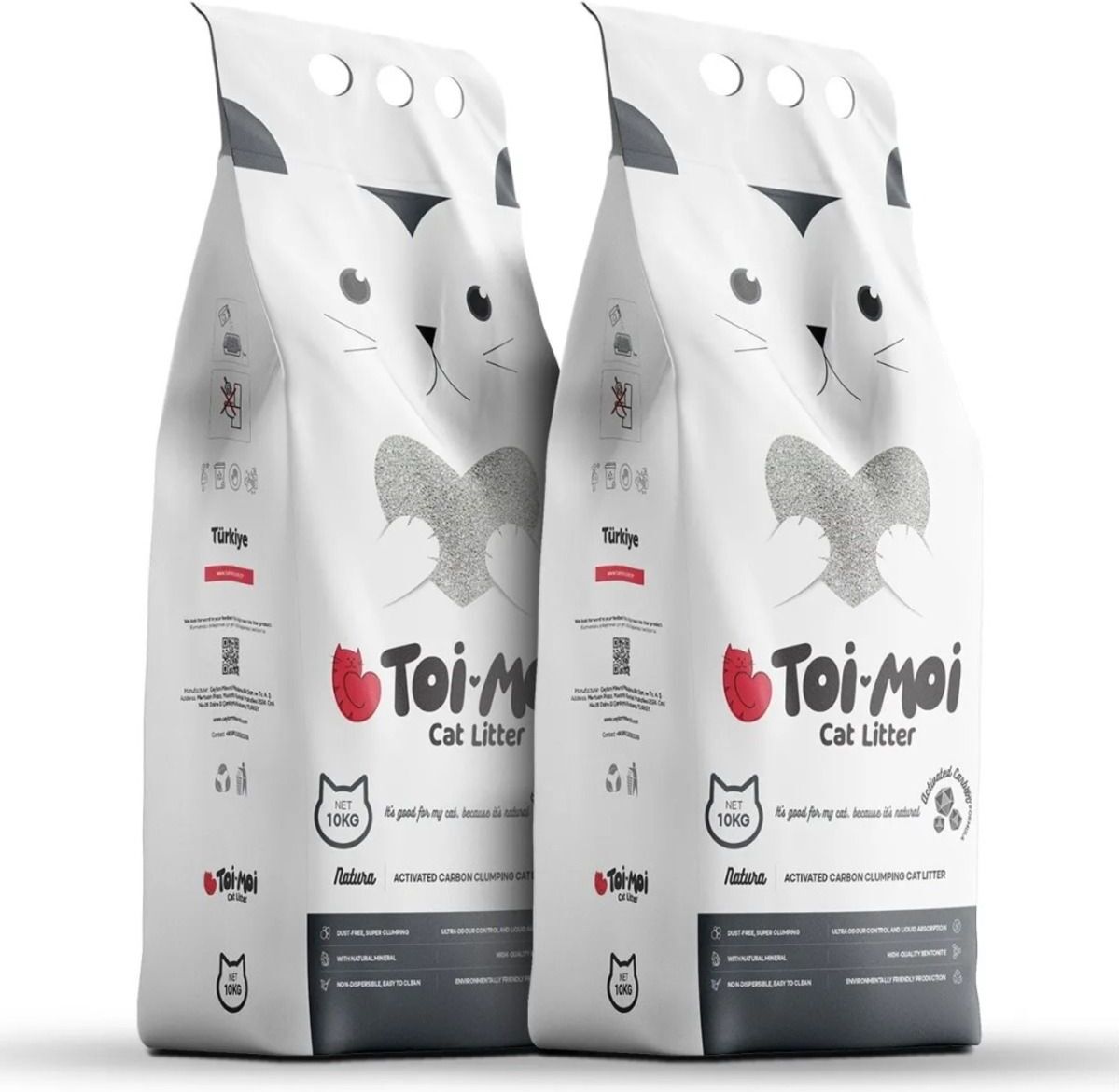 Tekno Trust Toi Moi Aktif Karbonlu Kedi Kumu 2*10 kg