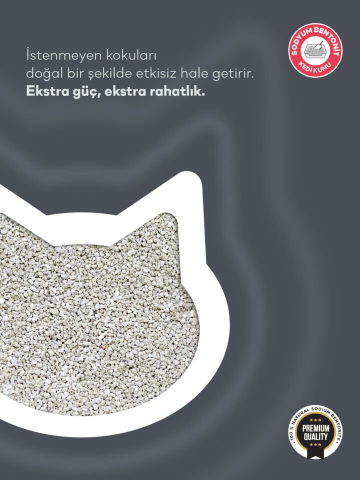 Toi Moi Kokusuz Aktif Karbonlu Sodyum Bentonit Kedi Kumu 10 L