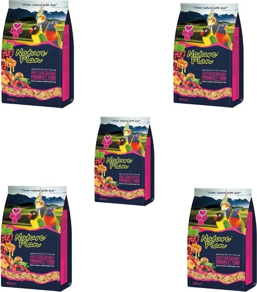 Nature Plan Paraket Yemi 800 gr 5 Adet