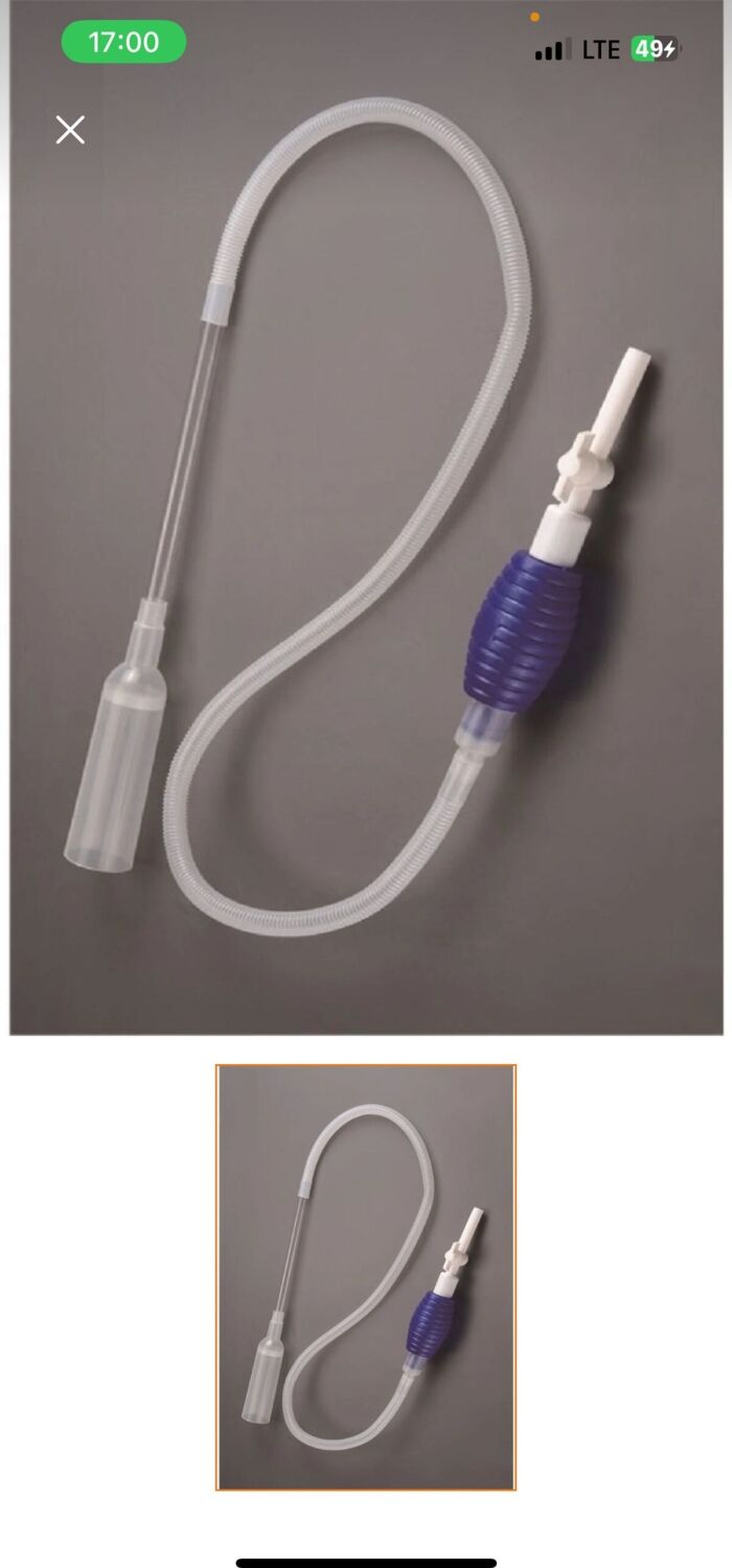 Vanalı Dip Çekim Sifonu , Pompası Akvaryum Su Değiştirme Aparatı