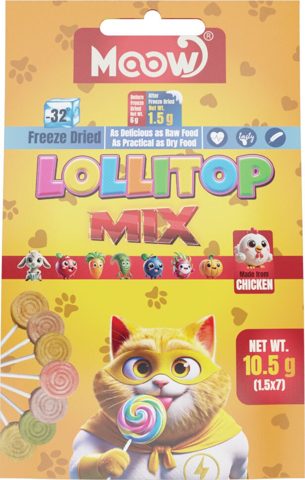 Moow Karışık 1.5gr X7'li  7 Lezzetli Kedi Lolitop