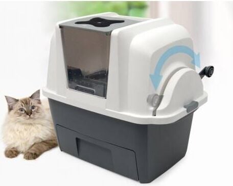 Cat İt Smart Sift Otomatik Kedi Tuvalet Kabı Gri Beyaz 66X48X63