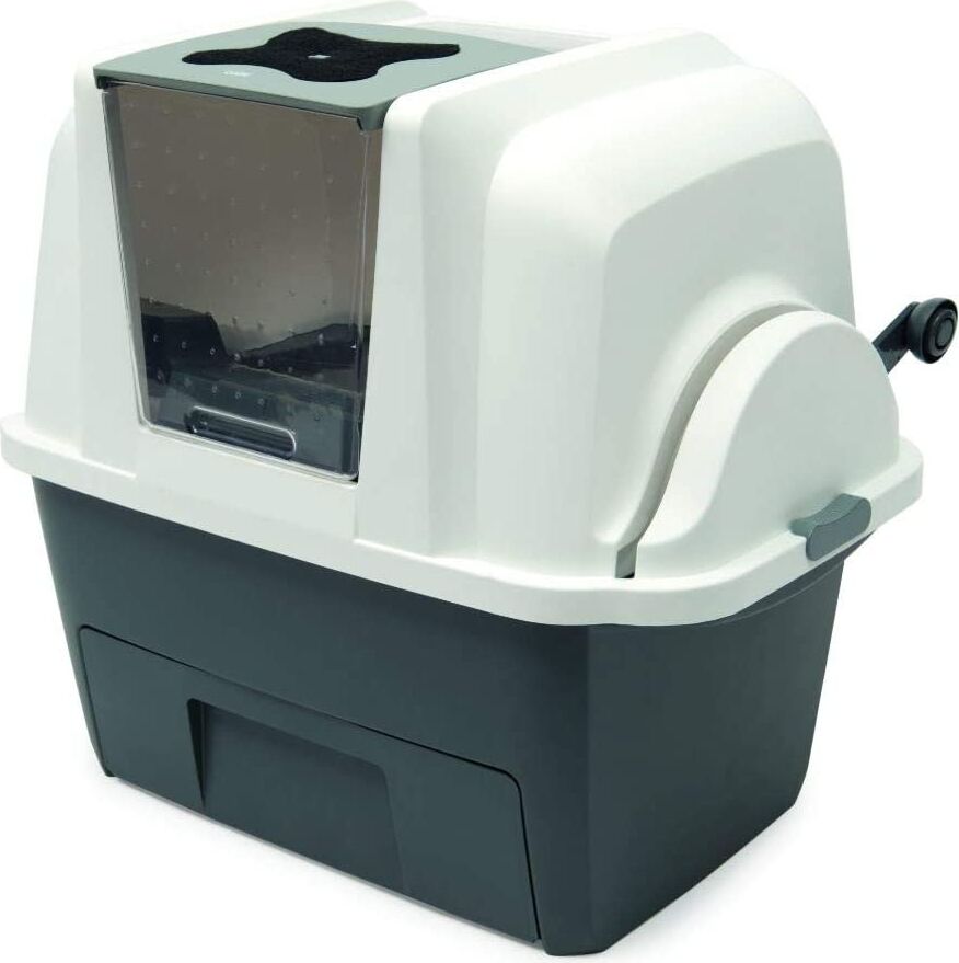 Cat İt Smart Sift Otomatik Kedi Tuvalet Kabı, Gri/beyaz, 66 x 48 x 63 cm